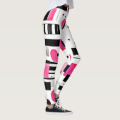 Leggings Conception de géométrie rose Art Pop (Droite)