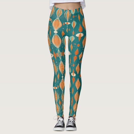 Leggings Conception de gouttes atomiques minimales (Devant)