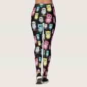 Leggings Conception de hiboux mignons  (Dos)