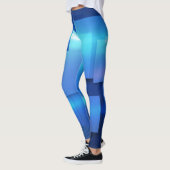 Leggings Conception de la boîte de Carré en mosaïque géomét (Gauche)