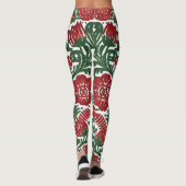 Leggings Conception de la légende - Style floral avec fleur (Dos)
