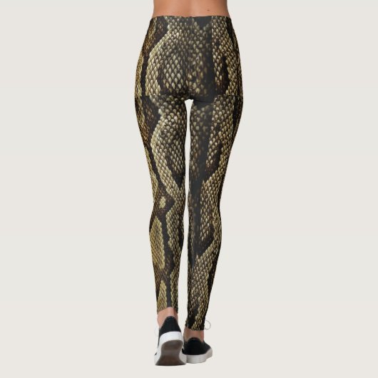 Leggings Conception de la peau de serpent (Dos)
