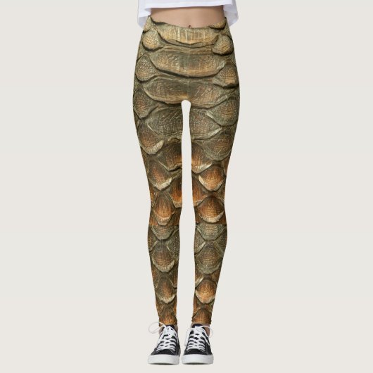 Leggings Conception de la peau de serpent (Devant)
