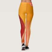 Leggings Conception de la pêche dorée parfaite (Dos)