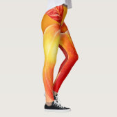 Leggings Conception de la pêche dorée parfaite (Droite)