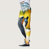 Leggings Conception de la rivière de l'ours noir (Gauche)