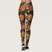 Leggings Conception de la série A Skull and Roses 11 (Dos)