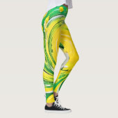 Leggings Conception de la tornade citron (Droite)