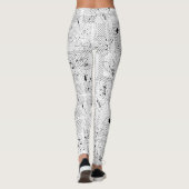 Leggings Conception de langue Un cent un (Dos)