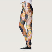 Leggings Conception de l'aquarelle de tournesol (Gauche)
