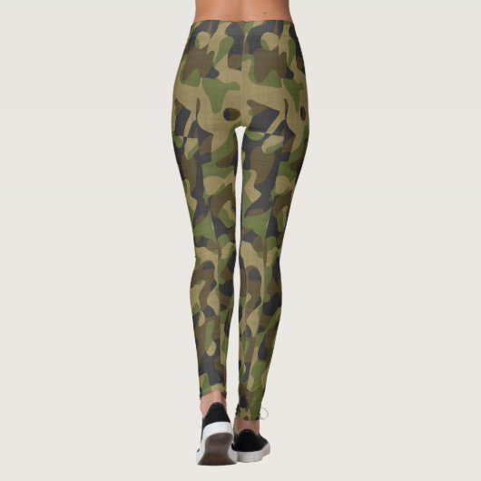 Leggings Conception de l'armée de camouflage (Dos)