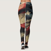 Leggings Conception de l'armure de drapeau américaine (Dos)