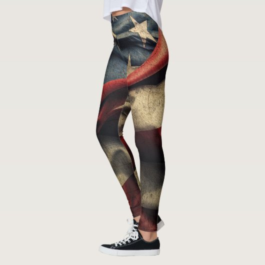 Leggings Conception de l'armure de drapeau américaine (Gauche)