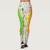 Leggings Conception de l'éclaboussure d'agrumes (Dos)