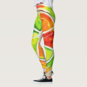 Leggings Conception de l'éclaboussure d'agrumes (Gauche)