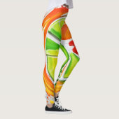 Leggings Conception de l'éclaboussure d'agrumes (Droite)