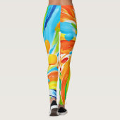 Leggings Conception de l'éclaboussure pivotante des agrumes (Dos)