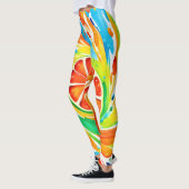 Leggings Conception de l'éclaboussure pivotante des agrumes (Gauche)