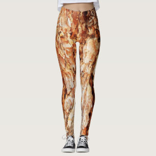 Leggings Conception de l'écorce d'arbre de légendes personn