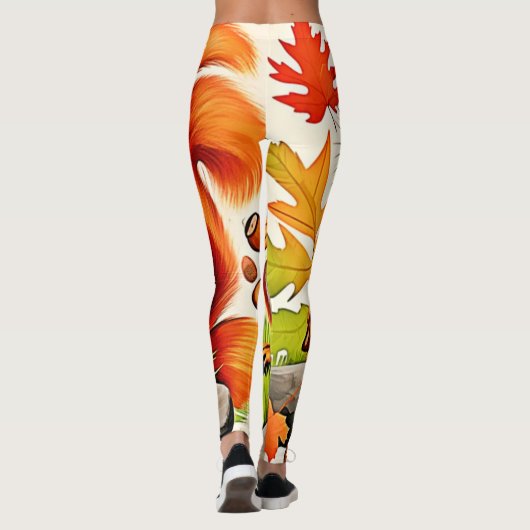 Leggings Conception de l'écureuil de forêt (Dos)