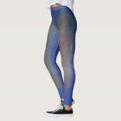 Leggings Conception de légumineuses bleues couleur floue. (Gauche)