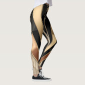 Leggings Conception de luxe géométrique Art Déco en soleil (Droite)