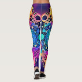 Leggings Conception de Mandala psychédélique (Dos)