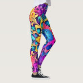 Leggings Conception de Mandala psychédélique (Droite)