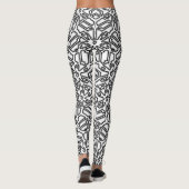 Leggings Conception de Mazout monochrome Imprimer (Dos)