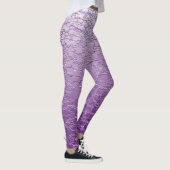 Leggings Conception de mini carreaux de teinte violette (Droite)