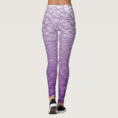 Leggings Conception de mini carreaux de teinte violette (Dos)