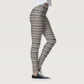 Leggings Conception de motif de texture zigzag abstrait 131 (Droite)