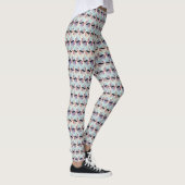 Leggings Conception de motif de vague abstraite douce 1307 (Droite)