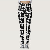 Leggings Conception de motif floral (Devant)