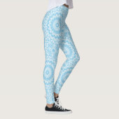 Leggings Conception de motif mandala bleu clair (Droite)
