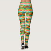 Leggings Conception de motifs aztèques colorés mignons (Dos)