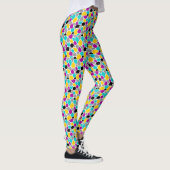 Leggings Conception de motifs transparents colorés mignons (Droite)