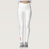 Leggings Conception de nom de drapeau du Mexique personnali (Devant)