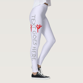 Leggings Conception de nom de gymnastique personnalisé sur