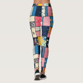 Leggings Conception de Patchwork adorable, Motif Joueur (Dos)