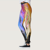 Leggings Conception de peinture sur ajusté serré mignon (Gauche)