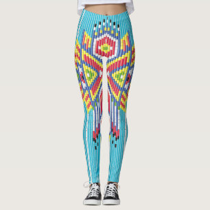 Leggings Conception de perles navajo