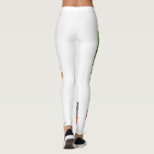Leggings conception de perroquet et papillons à l'aquarelle (Dos)