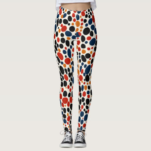 Leggings Conception de points colorés