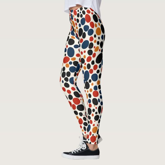 Leggings Conception de points colorés (Gauche)