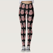 Leggings Conception de porc vous choisissez Couleur Arrière (Devant)