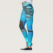 Leggings Conception de rayons tachetés sous-marins (Gauche)