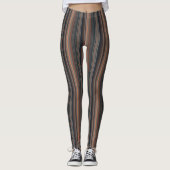 Leggings Conception de rayures de terres boisées de forêt s (Devant)