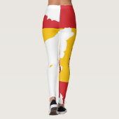 Leggings Conception de souvenir de drapeau de l'Espagne dan (Dos)