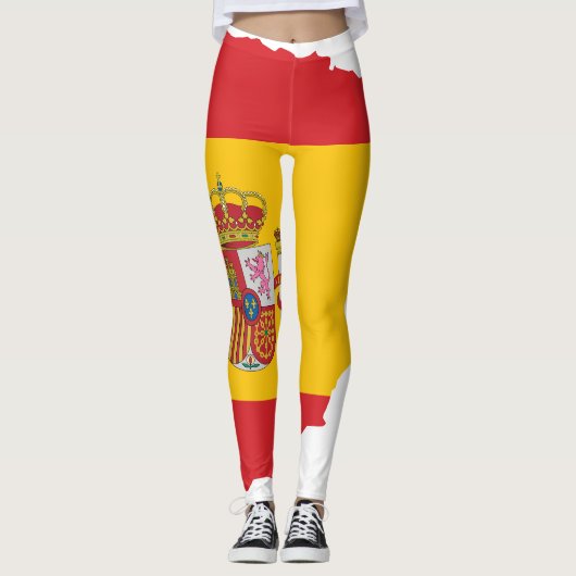 Leggings Conception de souvenir de drapeau de l'Espagne dan (Devant)
